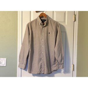 Ralph Lauren Ellington Men's Long Sleeve Button Down Shirt Plaid Size M 005
